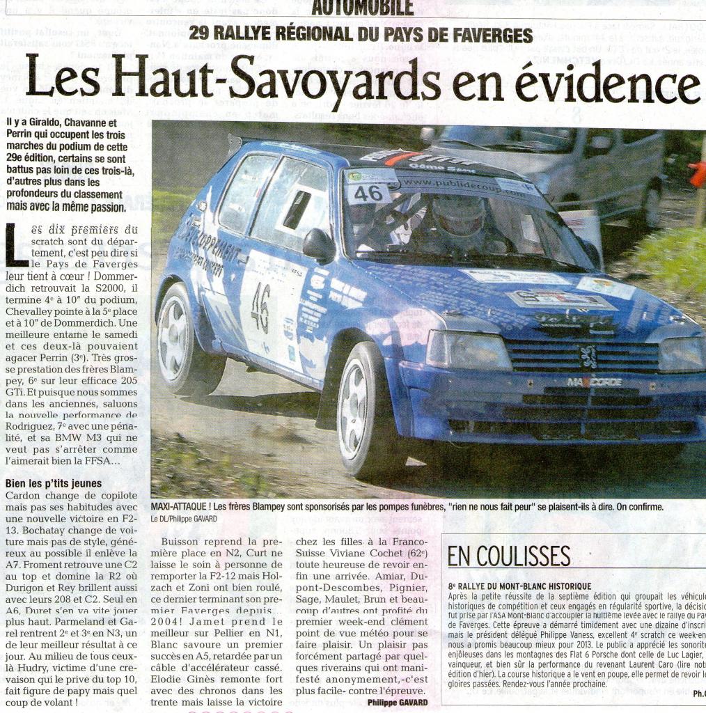 rallye de Faverges 2013